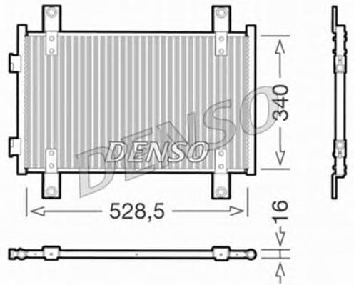 DCN09051 Denso radiador de aparelho de ar condicionado