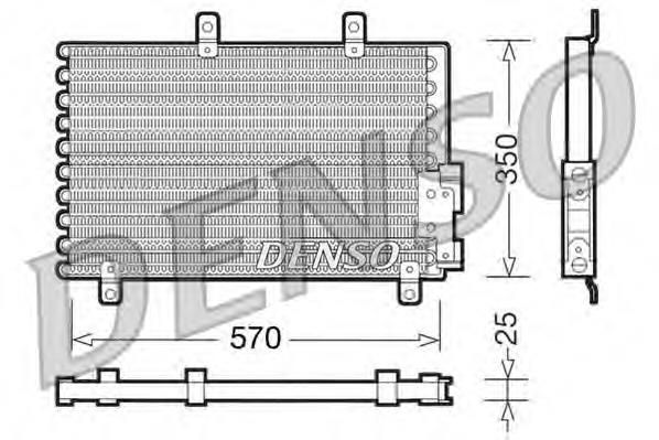 DCN01001 Denso radiador de aparelho de ar condicionado