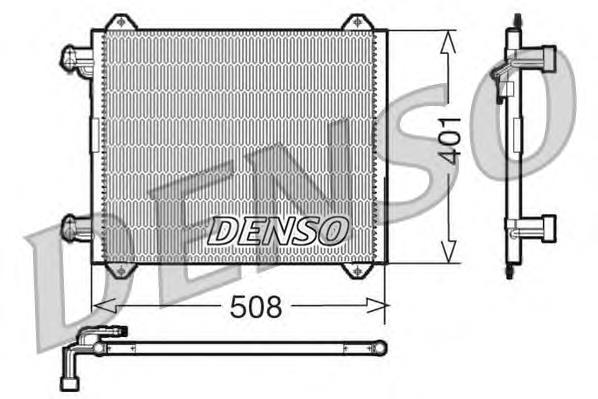 DCN02009 Denso radiador de aparelho de ar condicionado
