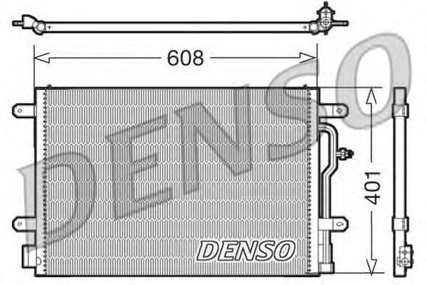 DCN02012 Denso radiador de aparelho de ar condicionado