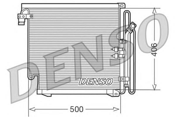 Radiador de aparelho de ar condicionado DCN02010 Denso