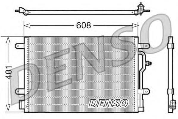 DCN02011 Denso radiador de aparelho de ar condicionado