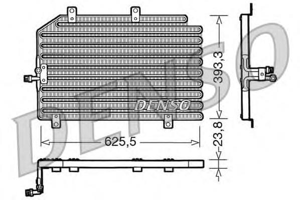 Radiador de aire acondicionado DCN01022 DENSO