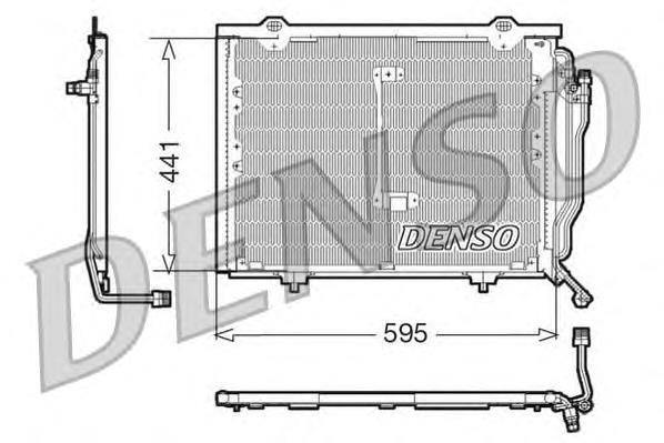 DCN17012 Denso radiador de aparelho de ar condicionado