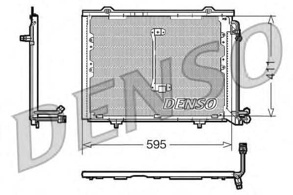 DCN17013 Denso radiador de aparelho de ar condicionado