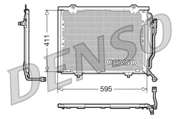 Radiador de aparelho de ar condicionado DCN17016 Denso