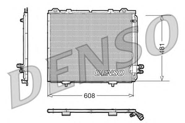 DCN17017 Denso radiador de aparelho de ar condicionado