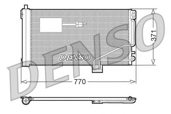 DCN17015 Denso radiador de aparelho de ar condicionado