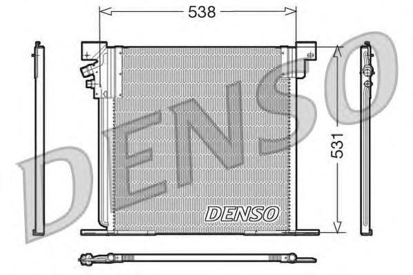 DCN17030 Denso radiador de aparelho de ar condicionado