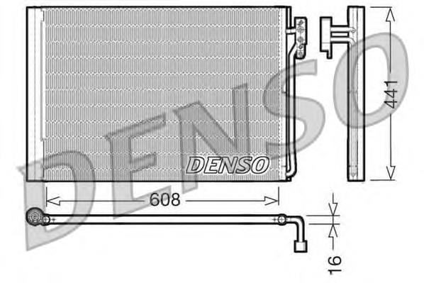 DCN14001 Denso radiador de aparelho de ar condicionado