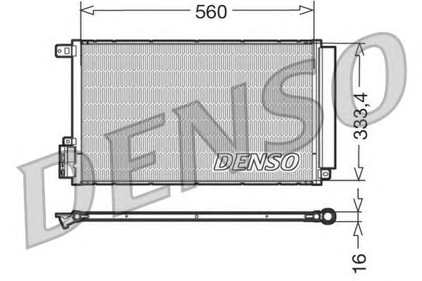 DCN13109 Denso radiador de aparelho de ar condicionado