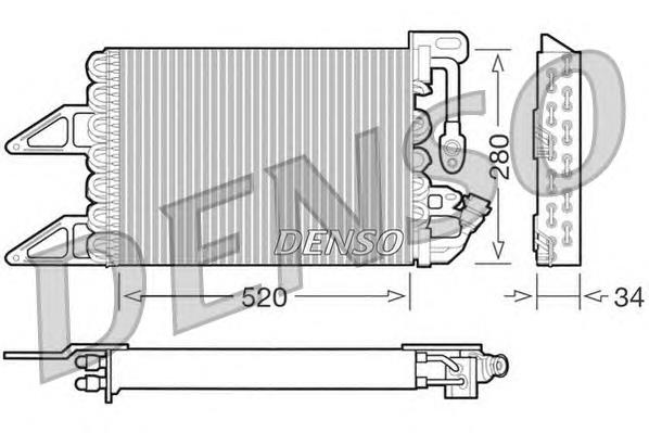 Радиатор охлаждения кондиционера Magneti Marelli BC140