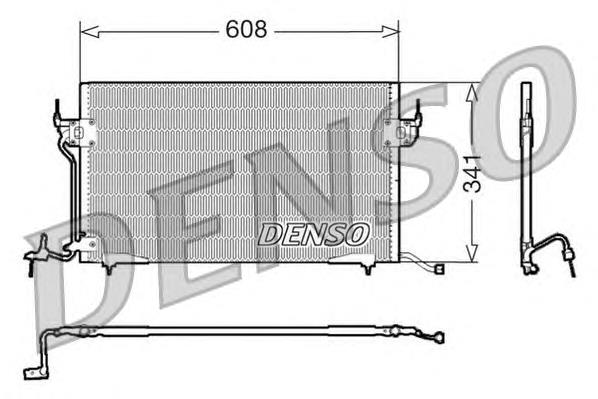 DCN21010 Denso radiador de aparelho de ar condicionado