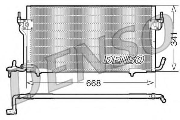 DCN21011 Denso radiador de aparelho de ar condicionado