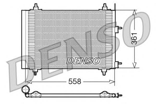 DCN21015 Denso radiador de aparelho de ar condicionado