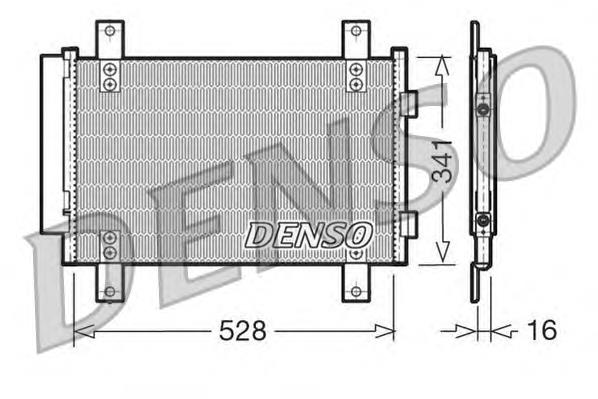 DCN21007 Denso radiador de aparelho de ar condicionado