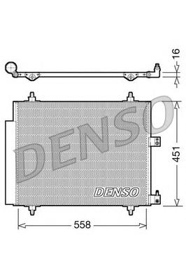 DCN21005 Denso radiador de aparelho de ar condicionado