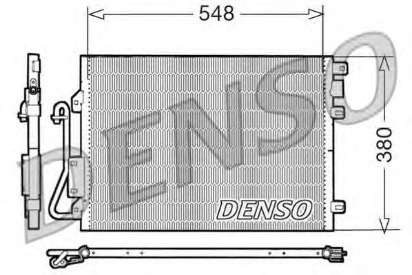 DCN23008 Denso radiador de aparelho de ar condicionado