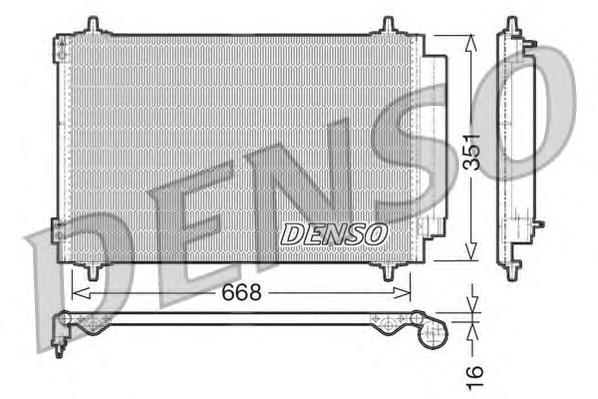 DCN21017 Denso radiador de aparelho de ar condicionado