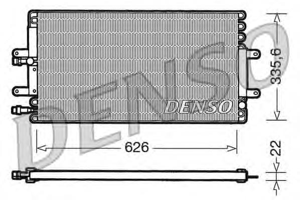 Radiador de aparelho de ar condicionado DCN23001 Denso