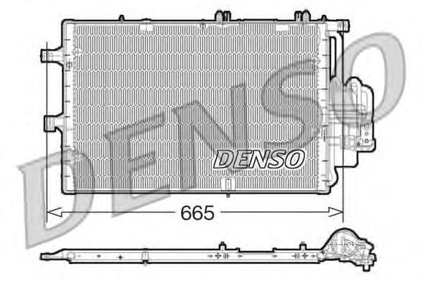 DCN20017 Denso radiador de aparelho de ar condicionado