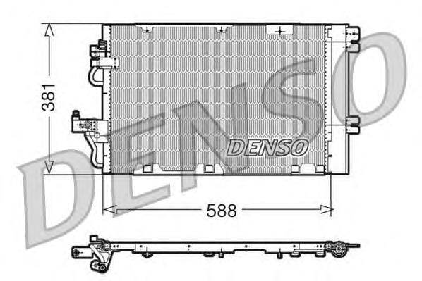 DCN20010 Denso radiador de aparelho de ar condicionado