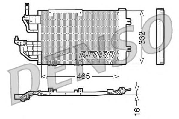 DCN20013 Denso radiador de aparelho de ar condicionado