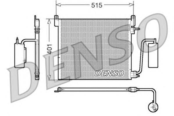 Radiador de aparelho de ar condicionado DCN20033 Denso