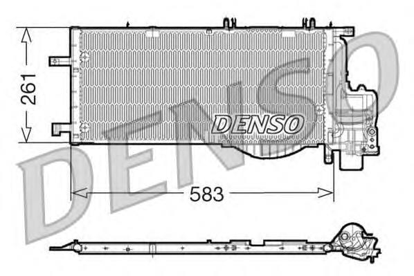 DCN20022 Denso radiador de aparelho de ar condicionado