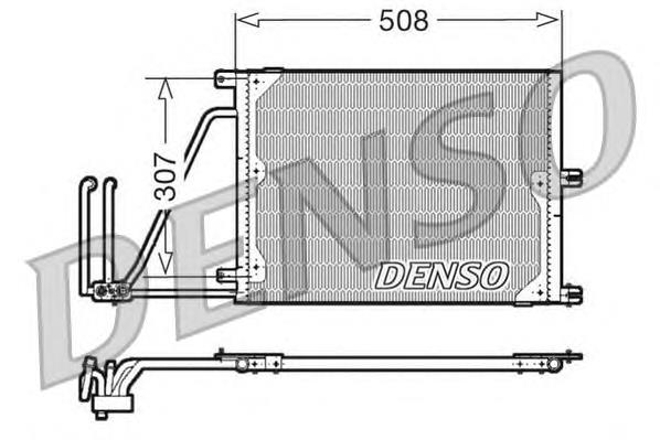 DCN20030 Denso radiador de aparelho de ar condicionado