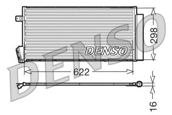 DCN09018 Denso radiador de aparelho de ar condicionado