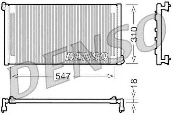 DCN09011 Denso radiador de aparelho de ar condicionado