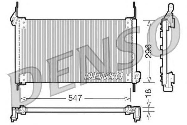 DCN09016 Denso radiador de aparelho de ar condicionado