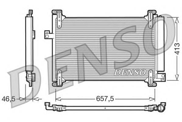 Radiador de aparelho de ar condicionado DCN09083 Denso