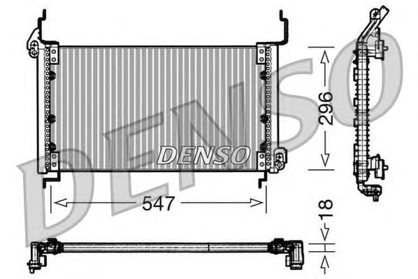 Radiador de aparelho de ar condicionado DCN09082 Denso