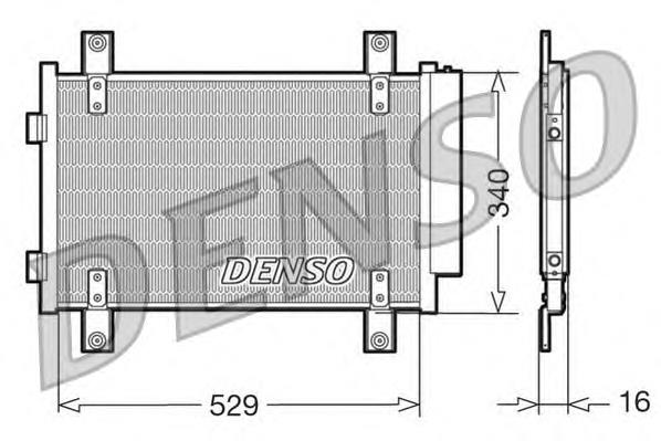 DCN09049 Denso radiador de aparelho de ar condicionado