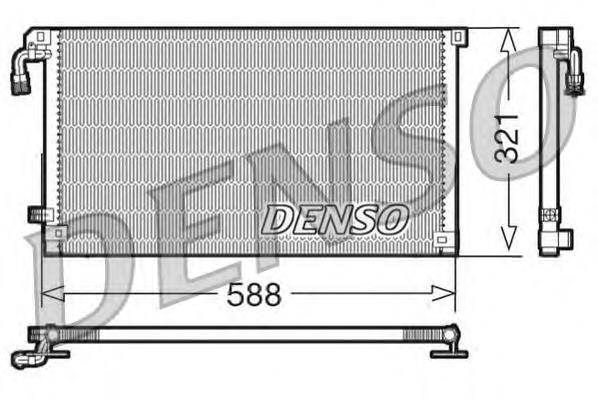 DCN07004 Denso radiador de aparelho de ar condicionado