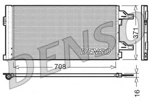 DCN07002 Denso radiador de aparelho de ar condicionado