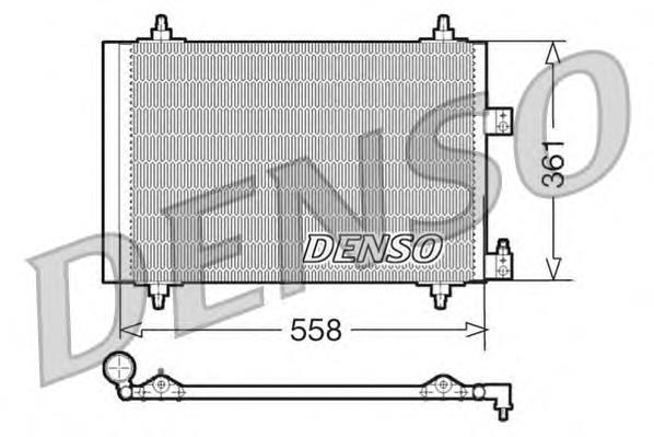 DCN07005 Denso radiador de aparelho de ar condicionado