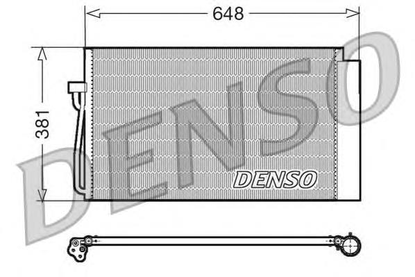 DCN05017 Denso radiador de aparelho de ar condicionado