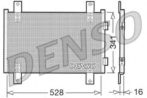 DCN07001 Denso radiador de aparelho de ar condicionado