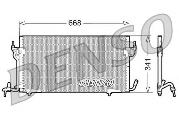 DCN07010 Denso radiador de aparelho de ar condicionado