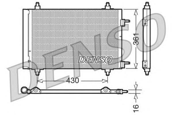 DCN07019 Denso radiador de aparelho de ar condicionado