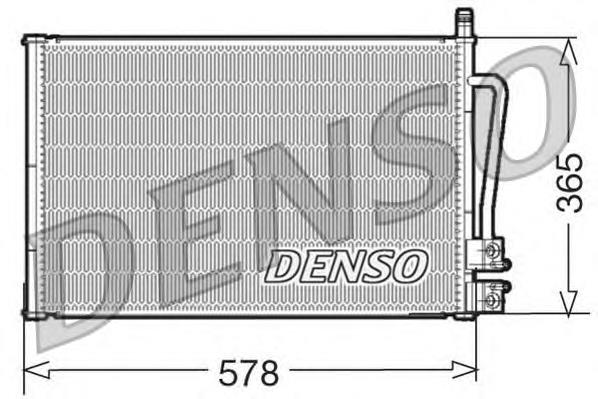 DCN10008 Denso radiador de aparelho de ar condicionado