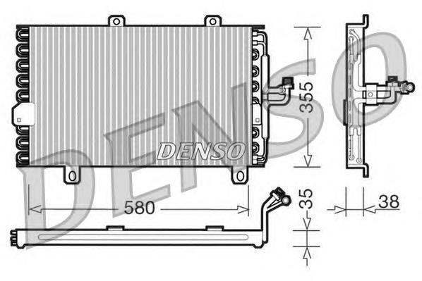 Radiador de aparelho de ar condicionado DCN09142 Denso