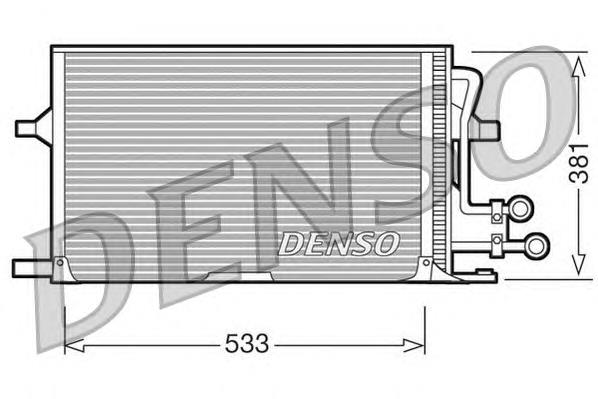 DCN10003 Denso radiador de aparelho de ar condicionado