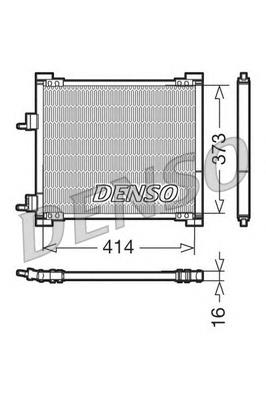 Радиатор кондиционера DCN10015 Denso