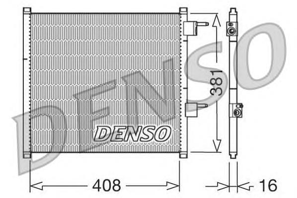 Radiador de aparelho de ar condicionado DCN10019 Denso