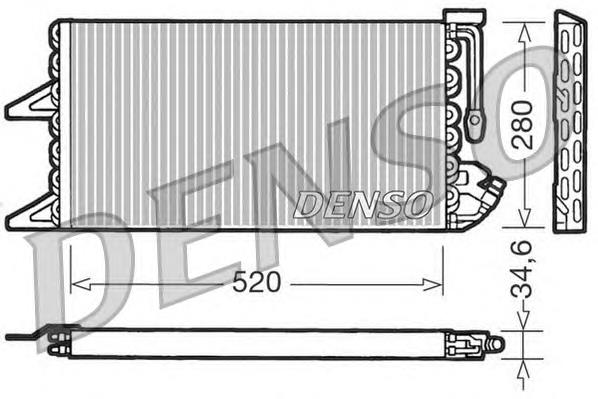 DCN09092 Denso radiador de aparelho de ar condicionado