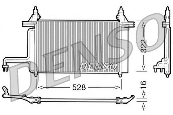 DCN09130 Denso radiador de aparelho de ar condicionado